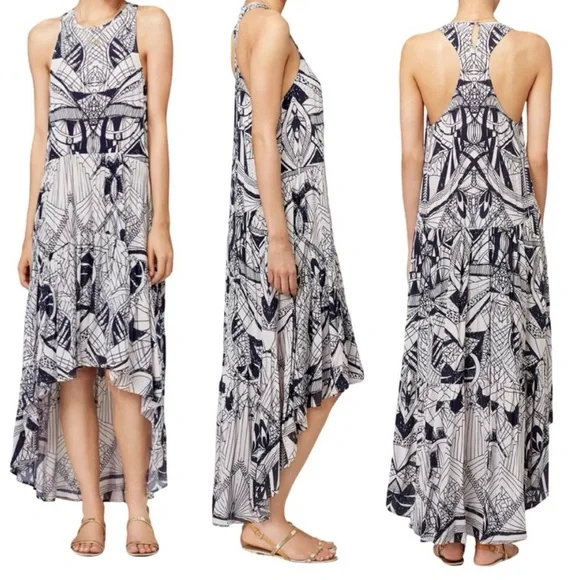 Free People La Mar Hi Lo Maxi Racerback Dress w Pockets OVERSIZE Small - Picture 7 of 14